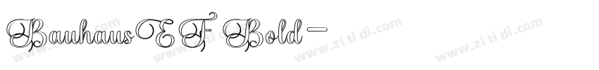 BauhausEF Bold字体转换